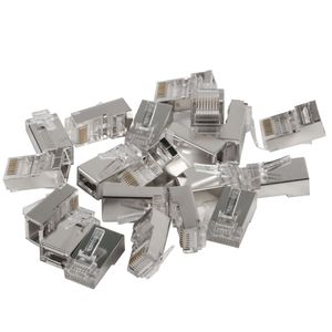 Pack de 20 unidades enchufe RJ45 de 8 clavijas cat.5E FTP de 8 pin de Lanberg PLS-5020EZ
