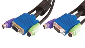 Cable de extensión 3 en 1 PS/2 M/H alta calidad