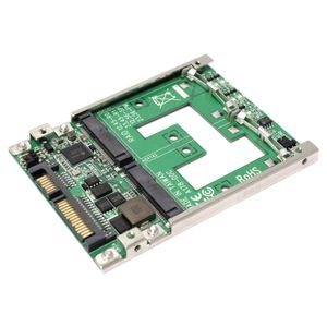 Adaptador 2.5" SATA a mSATA de 2 puertos SSD