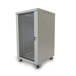 Armario rack 19" de pie 20U 600x600x1000mm blanco MobiRack de RackMatic
