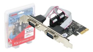 Tarjeta Longshine PCI-E 2 puertos serie RS-232 con opción en bajo perfil