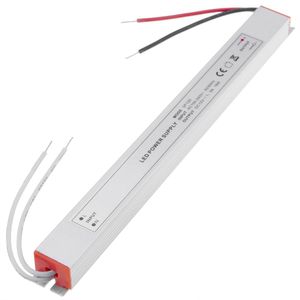 Fuente de alimentación industrial para LED 12VDC 1.5A. Tamaño 18 x 208 x 15 mm