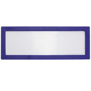 Etiqueta magnética con marco azul con imán letrero de 120x45mm