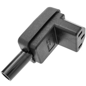 Clavija IEC-60320 C13. Enchufe hembra con ángulo