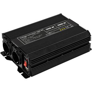 Inversor eléctrico onda modificada 12 VDC a 220 VAC de 1000W y USB