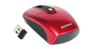 Mini ratón óptico wireless USB Keysonic KSM-1000 RF Rojo