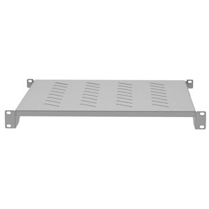 Bandeja fija blanca para armario rack 19" fijación frontal 1U profundidad de 500 mm Lanberg