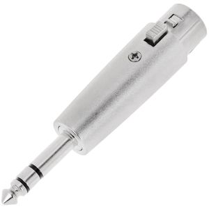 Adaptador de audio XLR de 3 pines hembra a TRS jack 6.3mm macho