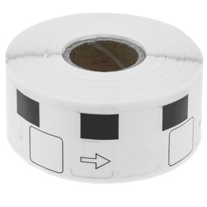 Rollo bobina de 1000 etiquetas adhesivas compatibles con Brother DK-11221 23x23mm