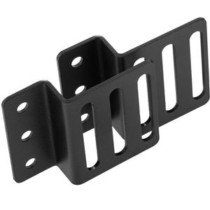 Kit montaje de regleta rack 19” de fijación vertical en armario de transporte negro