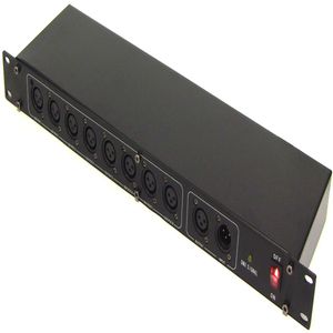 Multiplicador DMX 512 de 8 puertos 1U