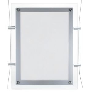 Marco cuadro iluminado por LED A3 372x495mm doble cara de metacrilato para cartel anuncio letrero