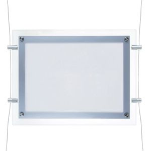 Marco cuadro iluminado por LED A2 670x495mm doble cara de metacrilato para cartel anuncio letrero