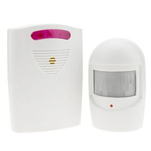 Avisador sonoro de presencia y alarma basado en sensor de infrarrojos y detector de movimiento 2 módulos