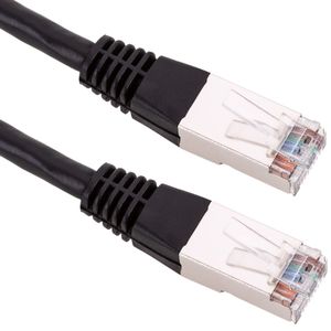 Cable de red ethernet Cat. 6 FTP de 0,25 m de color negro