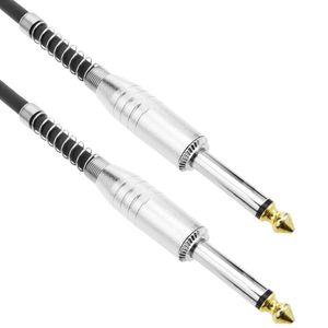 Cable audio micrófono instrumento mono jack 6.3mm macho a macho de 20m