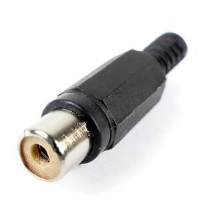 Conector RCA hembra de color negro