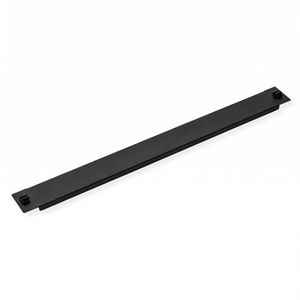 Panel ciego de 1U para armario rack 19" Tapa metal negra a presión