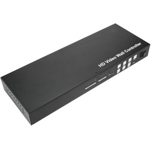 Videowall matriz de vídeo de 4 pantallas 2x2 1x4 4x1 HDMI CVBS VGA USB ampliable