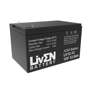 Batería AGM de 12V y 12Ah LiVEN