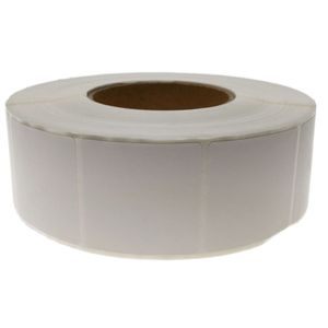 Rollo bobina de 2300 etiquetas adhesivas para impresora térmica directa 50.8x50.8mm 20 unidades
