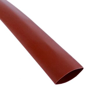 Tubo termoretráctil rojo de 12,7mm en bobina de 3m