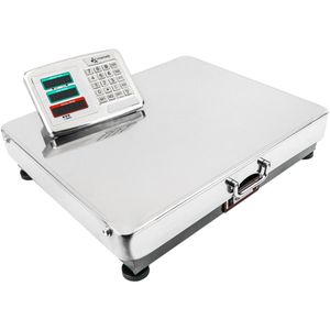 Balanza industrial de plataforma 62x52 cm. Báscula portátil de acero inoxidable 600 Kg
