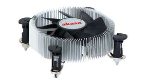 Cooler Akasa para CPU Intel 775/1156 Bajo Perfil, base en Cobre