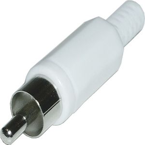 Conector RCA-M (Blanco)
