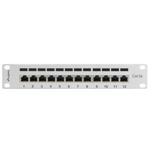 Patch panel 10" blanco de 12 RJ45 Cat.5E FTP 1U Lanberg PPF5-9012-S