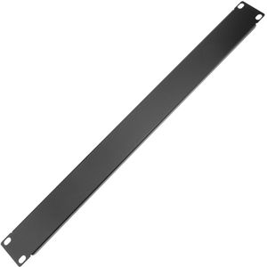 Panel ciego de 1U para armario rack 19" Tapa negra