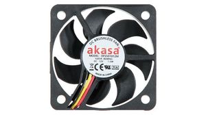 Ventilador 12v. 3 pines con rodamientos Negro (5unid)