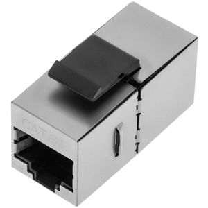 Empalme adaptador Keystone RJ45 hembra a hembra Cat.6A STP