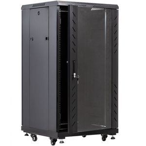 Armario rack 19" de pie 22U 600x600x1160mm negro MobiRack DIY desmontado