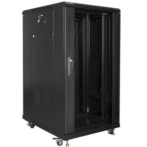 Armario Rack 19" de pie 22U F800 600x800x1216mm negro Lanberg