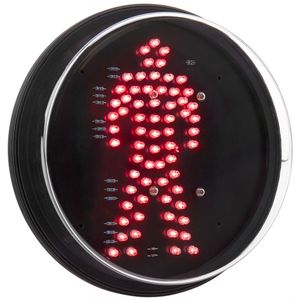Luz LED para semáforo IP65 200mm de 220VAC peatón rojo