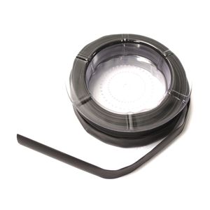 Tubo termoretráctil negro de 12,0 mm en bobina de 8 m