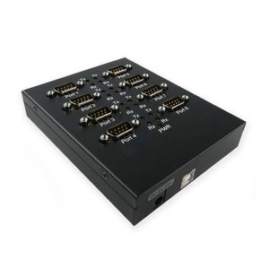 Adaptador USB a RS232 Titan de 8 puertos serie y montaje raíl DIN