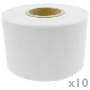 Rollo bobina de 110 etiquetas adhesivas compatibles con Dymo S0722470 y Dymo 99018 190x38mm 10-pack