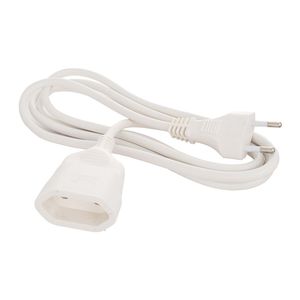 Alargador enchufe de 2m de largo color blanco Solera 23198