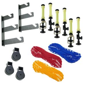 Enrollador triple para fondo de estudio de fotografía de pared