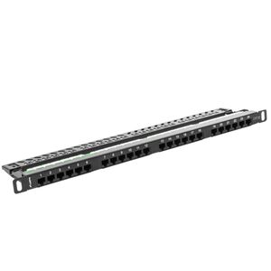 Patch panel 19" de 24 RJ45 Cat.5E UTP 0.5U Lanberg PPU5-0024-B