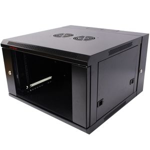 Armario rack mural 19'' pivotante 6U 600x600x370mm pared SOHORack de RackMatic