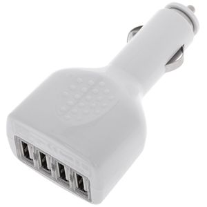 Cargador de mechero para coche. Fuente de alimentación 12 VDC con 4 puertos USB tipo A 2.1A