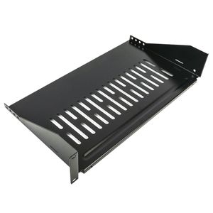 Bandeja rack de fijación frontal de 2U y profundidad 250 mm
