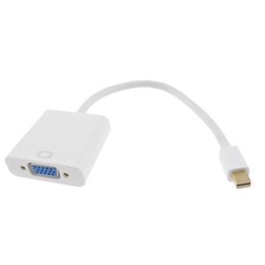 Adaptador conversor miniDisplayPort macho a VGA HD15 hembra