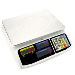 Balanza mostrador de sobremesa con bandeja de 300x205 mm Báscula de tienda de 3 Kg