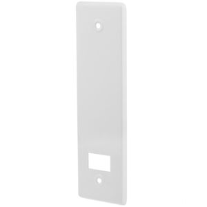 Placa embellecedora para recogedor de persiana en color blanco