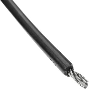 Cable de acero inoxidable de 4 mm. Bobina de 100 m. Recubierto de plástico negro