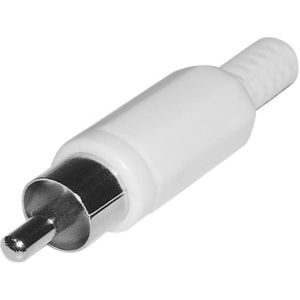 Conector RCA-M (Blanco)